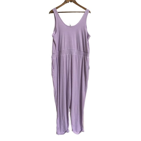 Torrid Womens NWT Terry Lilac Purple Henley Jumpsuit Cover Up One Piece Plus 2X - Picture 9 of 9